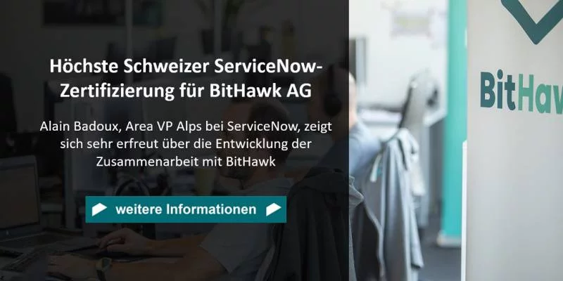 ServiceNow zeichnet BitHawk aus | News | Wirtschaftsförderung Luzern