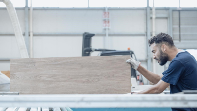 Marazzi tile being inspected | © Mohawk Industries